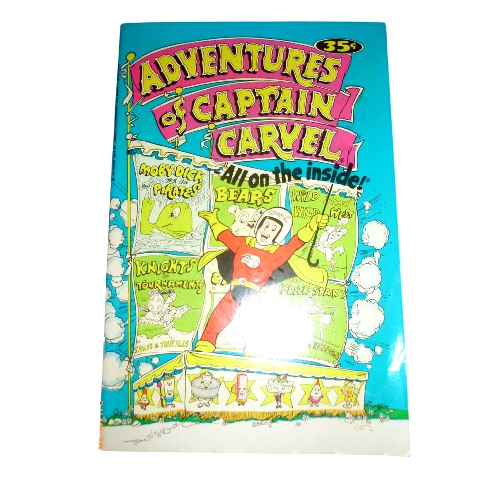 Vintage 1975 Adventures of Captain Carvel Comic Book No 3 Promotional Ice Cream